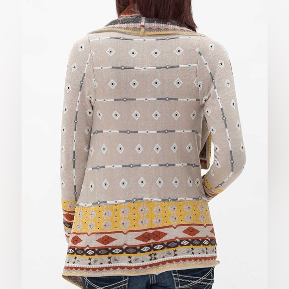 NWT Freeway Southwestern Flyaway Cardigan Size Large + Free Shipping - Picture 7 of 9